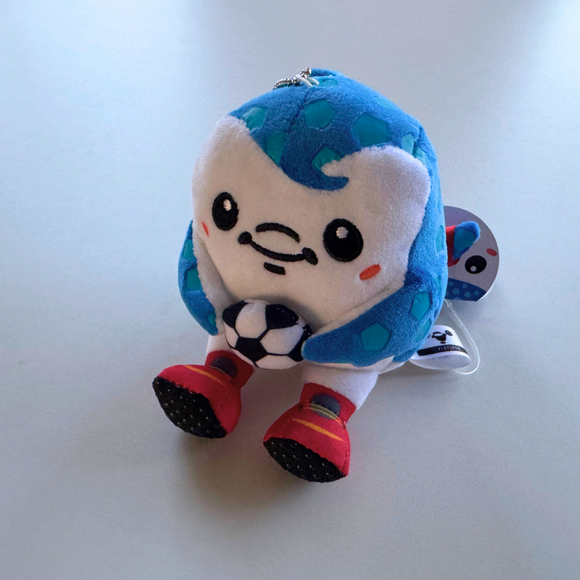 ジンベーニョぬいぐるみキーホルダー（サッカーボール）