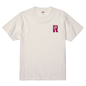 Rロゴ ・Tシャツ（バニラホワイト×ベンガラ）